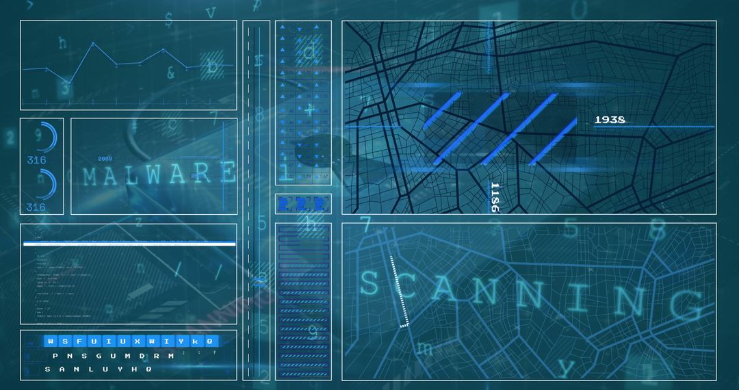 Security Interface with Malware Detection and Scanning Display - Free Images, Stock Photos and Pictures on Pikwizard.com