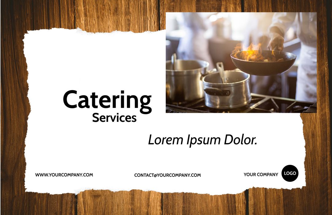 Professional Chef Mastering Culinary Flames for Catering Services