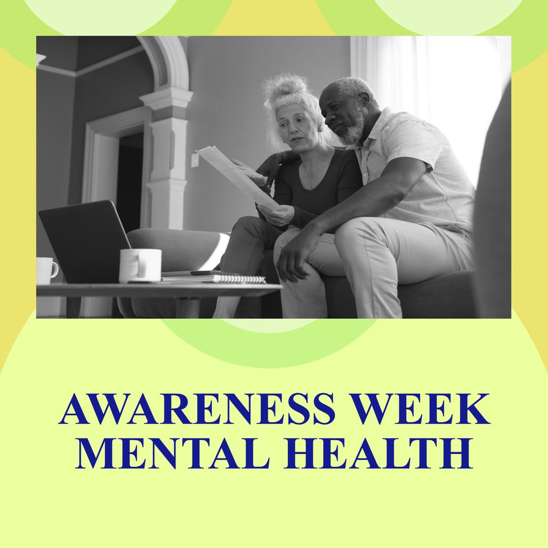 Senior Couple Discussing Mental Health Awareness