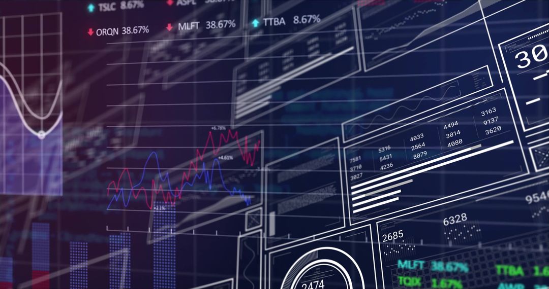 Futuristic Trading Dashboard with Data Visualization and Analytics