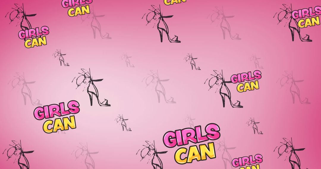 Image of girls can texts on pink background - Free Images, Stock Photos and Pictures on Pikwizard.com