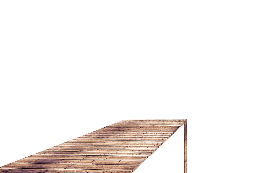 Transparent Wooden Deck Illustration for Design Projects