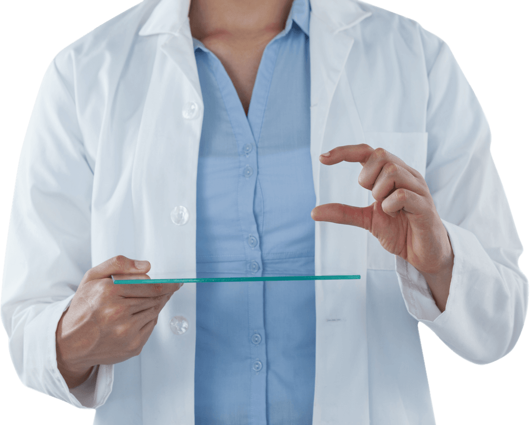 Transparent Interaction with Digital Interface by Female Doctor