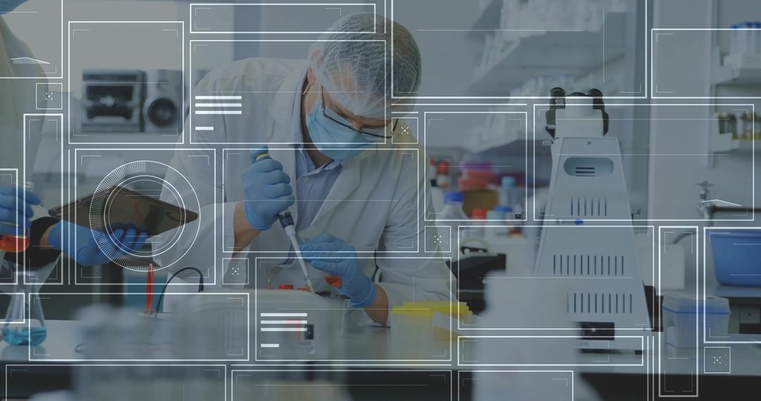 Scientist Conducting Research in Advanced Laboratory Environment