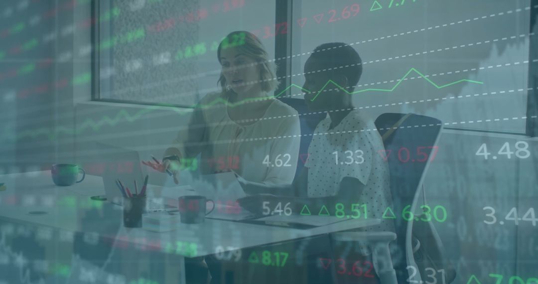 Diverse Team Analyzing Financial Data Integration