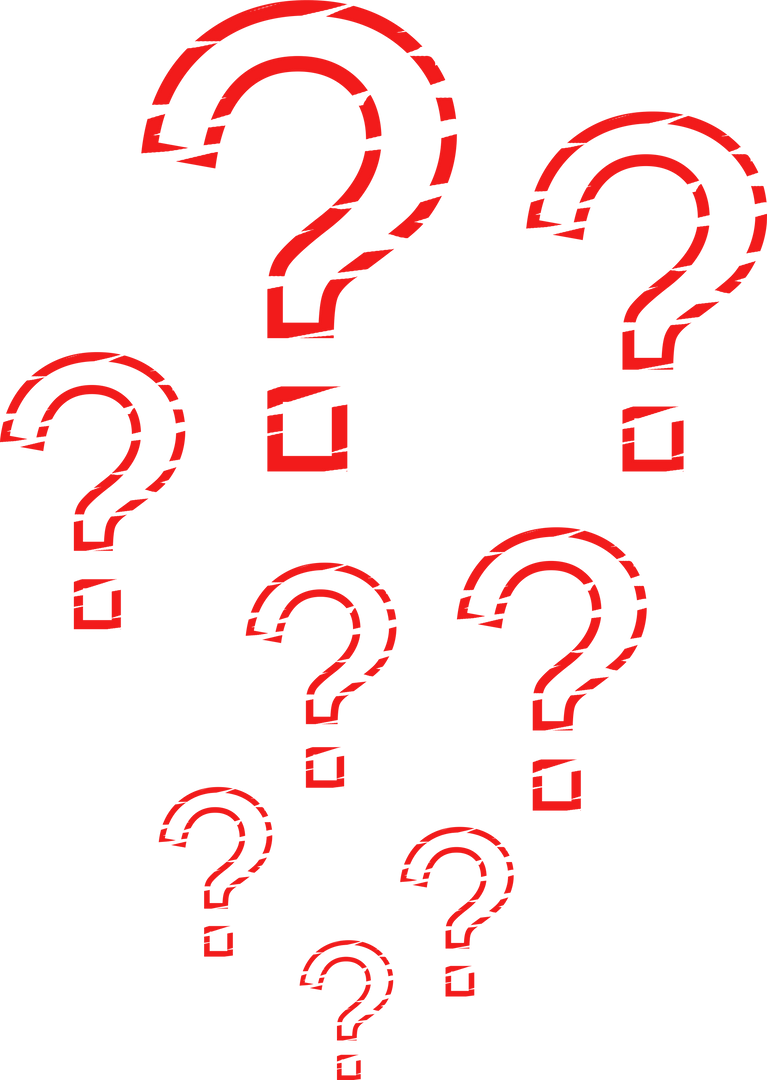 Red Transparent Question Marks Assorted Sizes on Emit Line Pattern - Download Free Stock Images Pikwizard.com