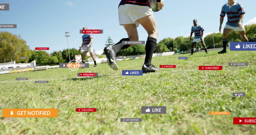 Rugby Players Engaged with Digital Social Media Notifications