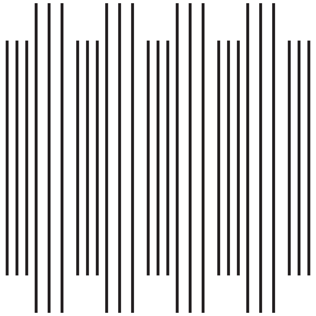 Black Line Pattern Illustration on Transparent Vector Design
