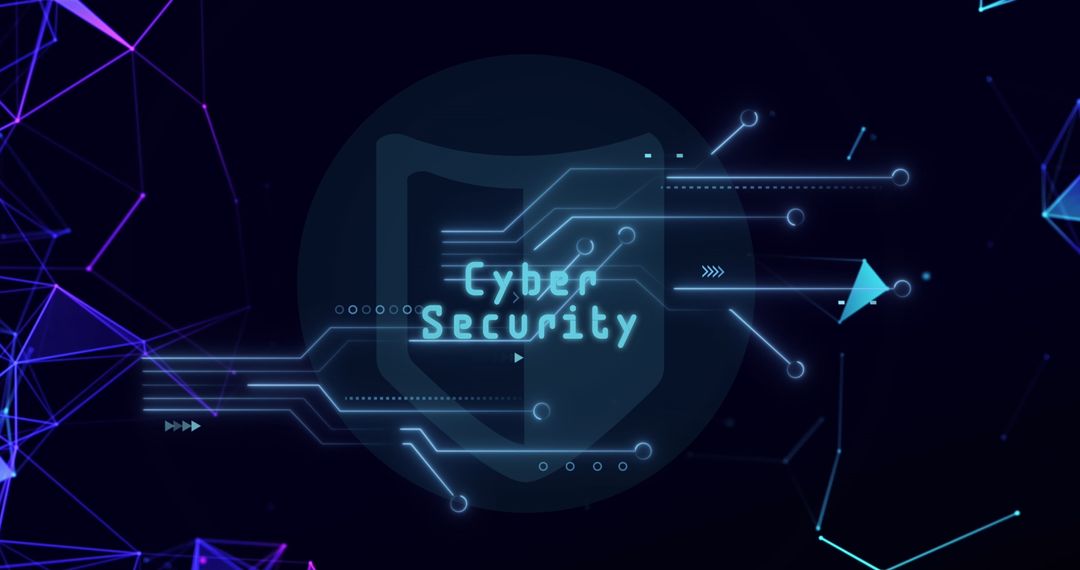 Futuristic Cybersecurity Concept with Digital Connections