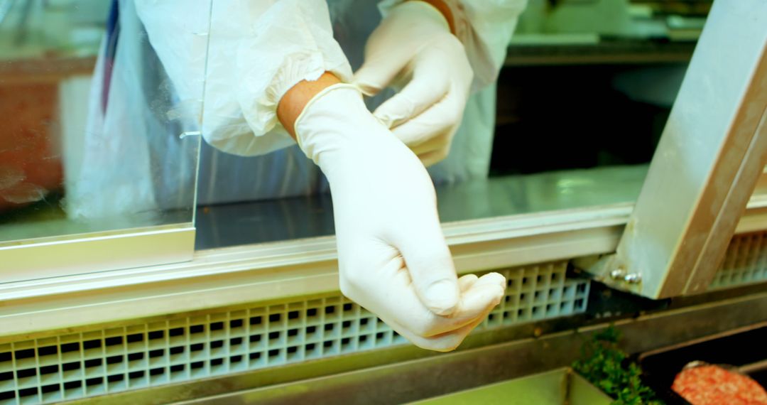 Person Putting on Disposable Gloves for Hygiene Safety - Free Images, Stock Photos and Pictures on Pikwizard.com