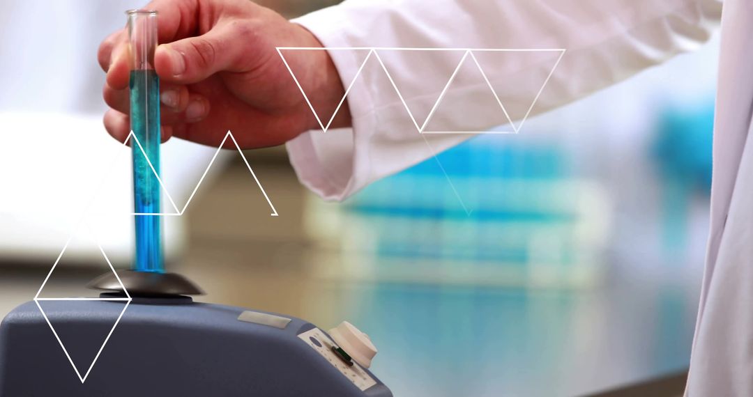 Scientist Analyzing Test Sample in Modern Laboratory