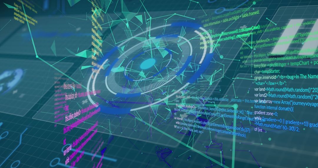 Futuristic Digital Interface with Programming Code and Graphs - Free Images, Stock Photos and Pictures on Pikwizard.com