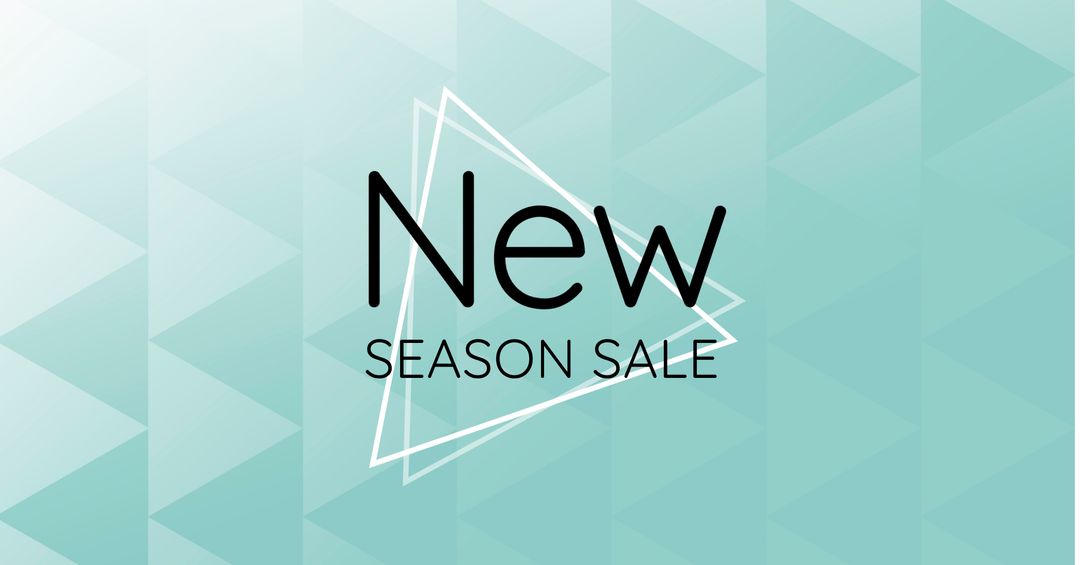 Geometric New Season Sale Announcement Banner