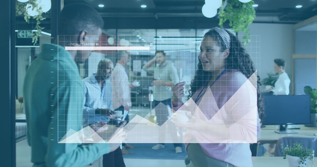 Dynamic Business Discussion with Overlay Analyzing Data