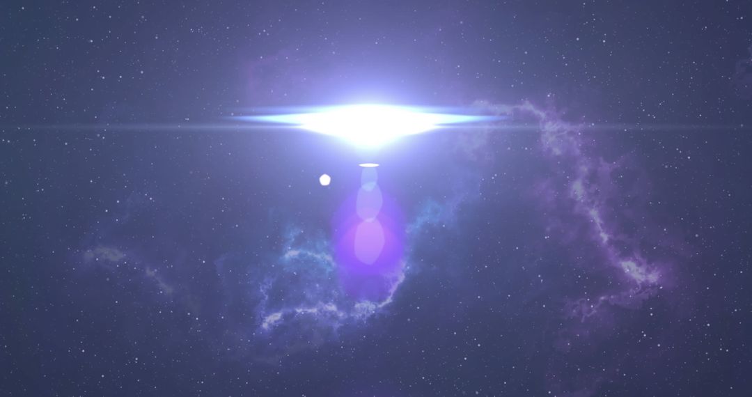 Galactic Light Explosion Beautiful Cosmic Phenomenon