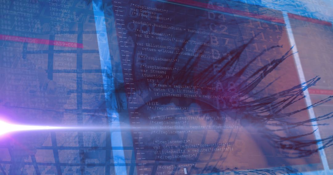 Digital Security: Eye Symbolizing Global Technology Interfaces