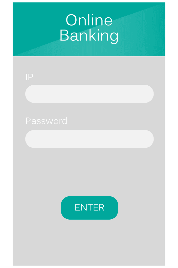 Transparent Online Banking Interface with Login Fields - Download Free Stock Images Pikwizard.com