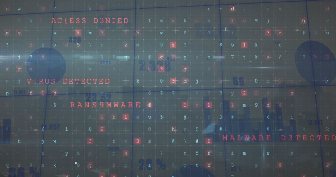 Digital Threats Concept Featuring Access Denied and Malware