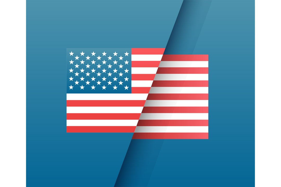 American Flag Vector with Fold Transparent Background - Download Free Stock Images Pikwizard.com