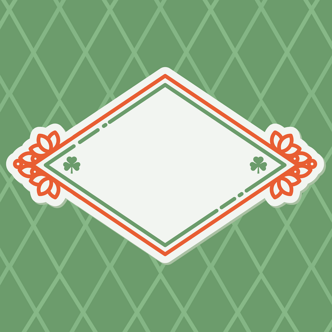 Blank Geometric Badge Transparent Background for Text or Logo