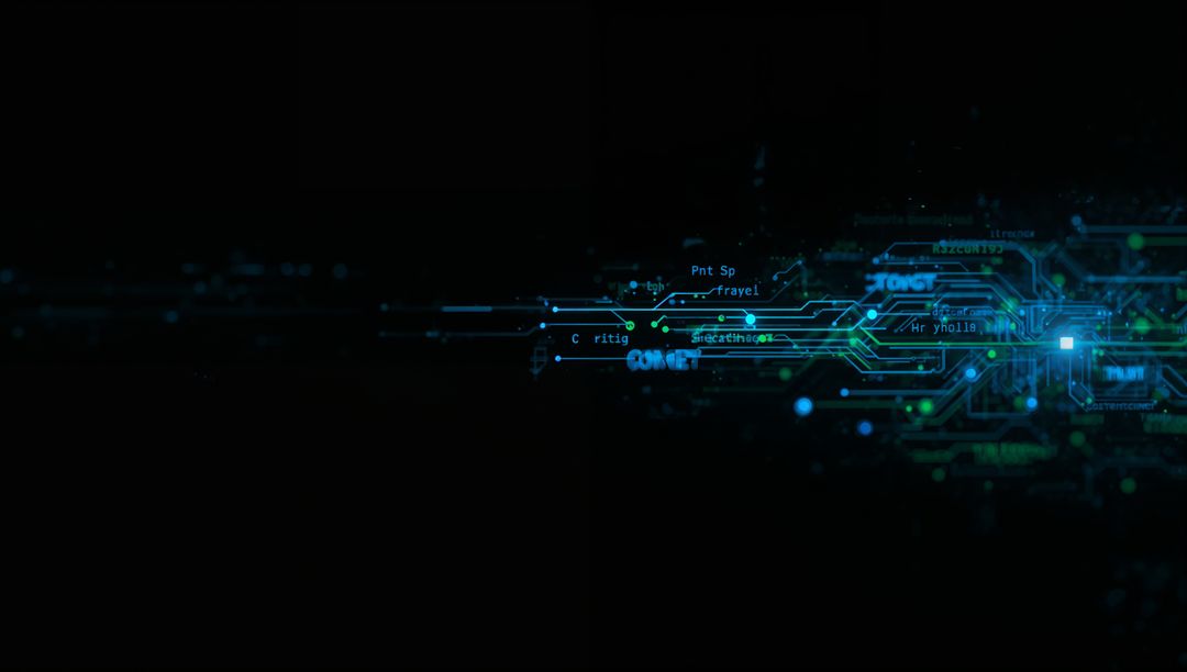 Futuristic Digital Circuit Board with Matrix Connections