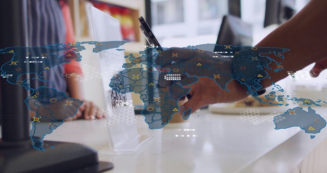 Contactless Payment with Global Financial Data Overlay