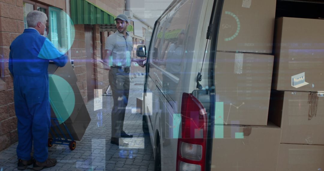 Logistics Collaboration Amidst Digital Data Visuals