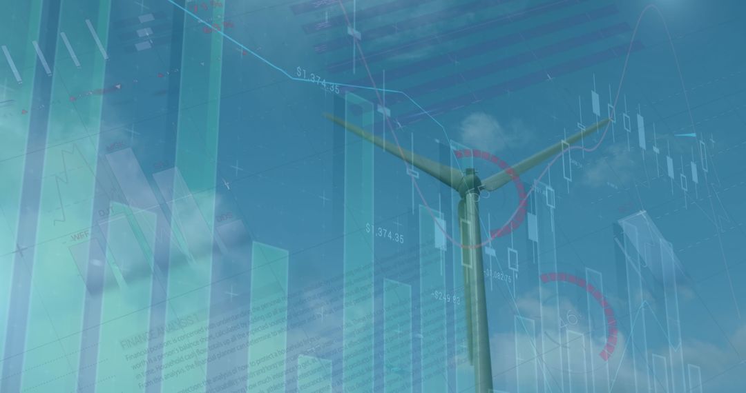 Renewable Energy Investment with Financial Graphs and Wind Turbine