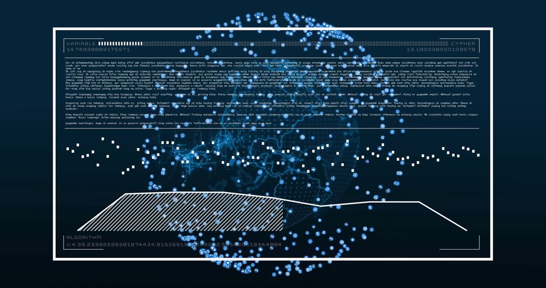Global Data Network Connections and Digital Processing Overlay