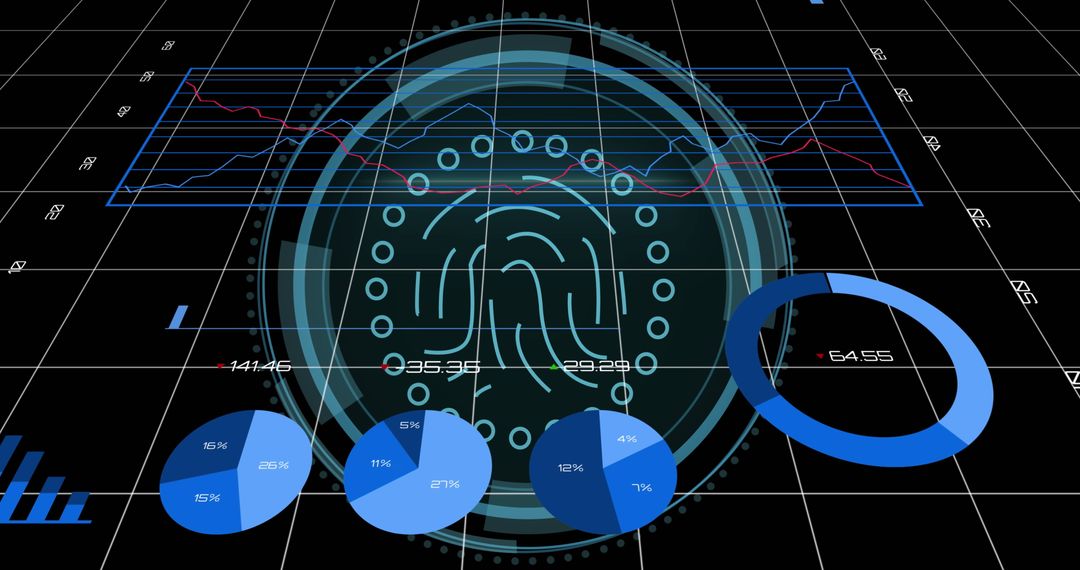 Biometric Data Visualization and Digital Security Interface