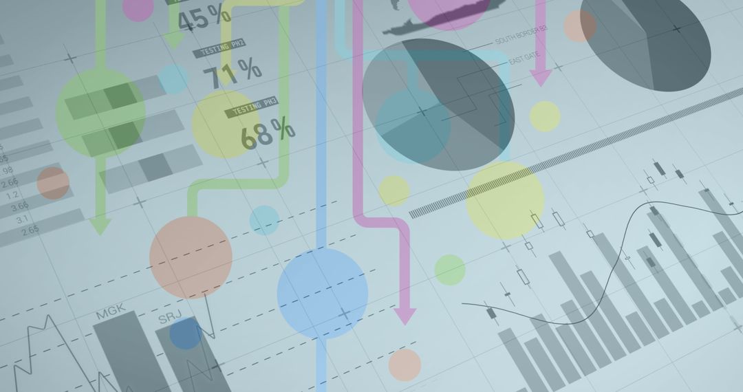 Abstract Visualization Charts Digital Interface Background