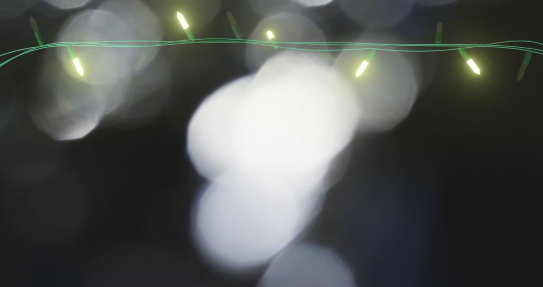 Enchanting Fairylights Against Abstract Bokeh Lights