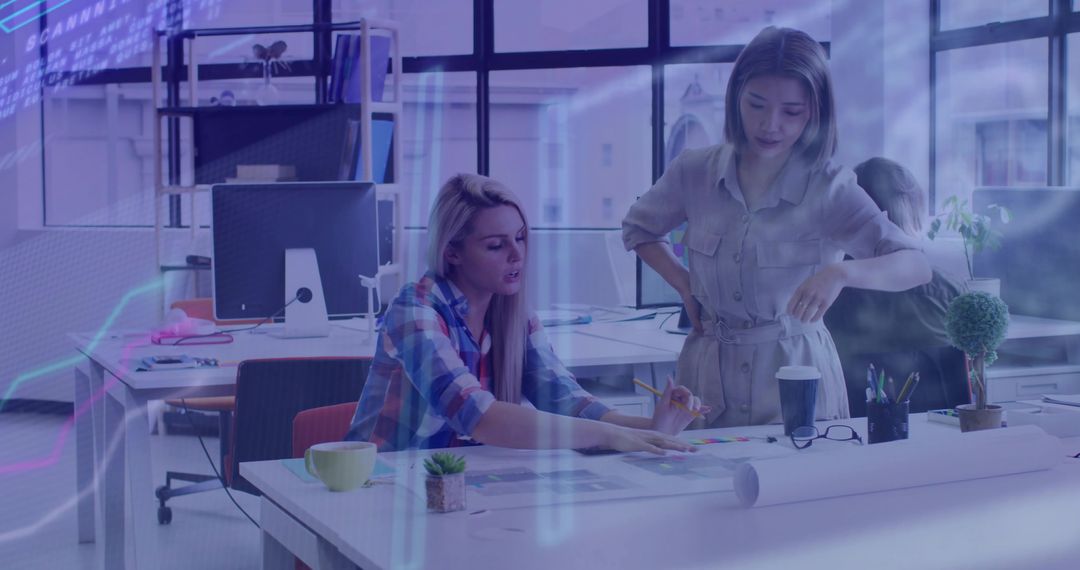 Creative Team Collaborates in Modern Office Space