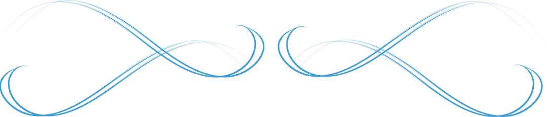 Elegant Blue Curvilinear Element Transparent Background