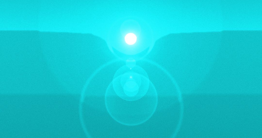 Dynamic Neon Circles on Shifting Gradient Background