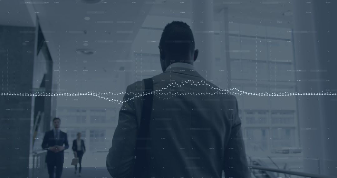 Businessman Analyzing Financial Data and Trends