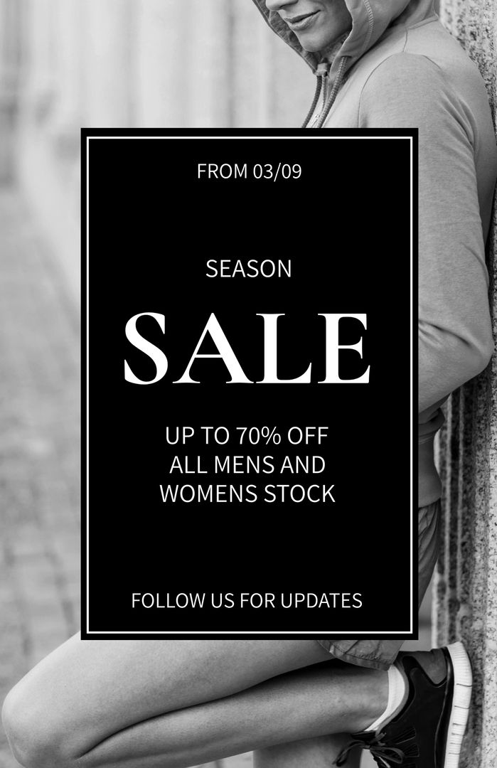 Seasonal Sale Promotion with Athletic Theme