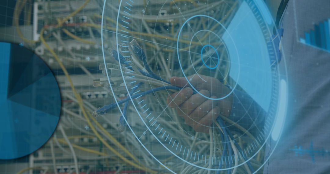 Networking Cables and Digital Interface Technology Concept