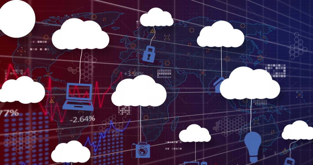 Global Cloud Computing and Data Security Visualization - Free Images, Stock Photos and Pictures on Pikwizard.com