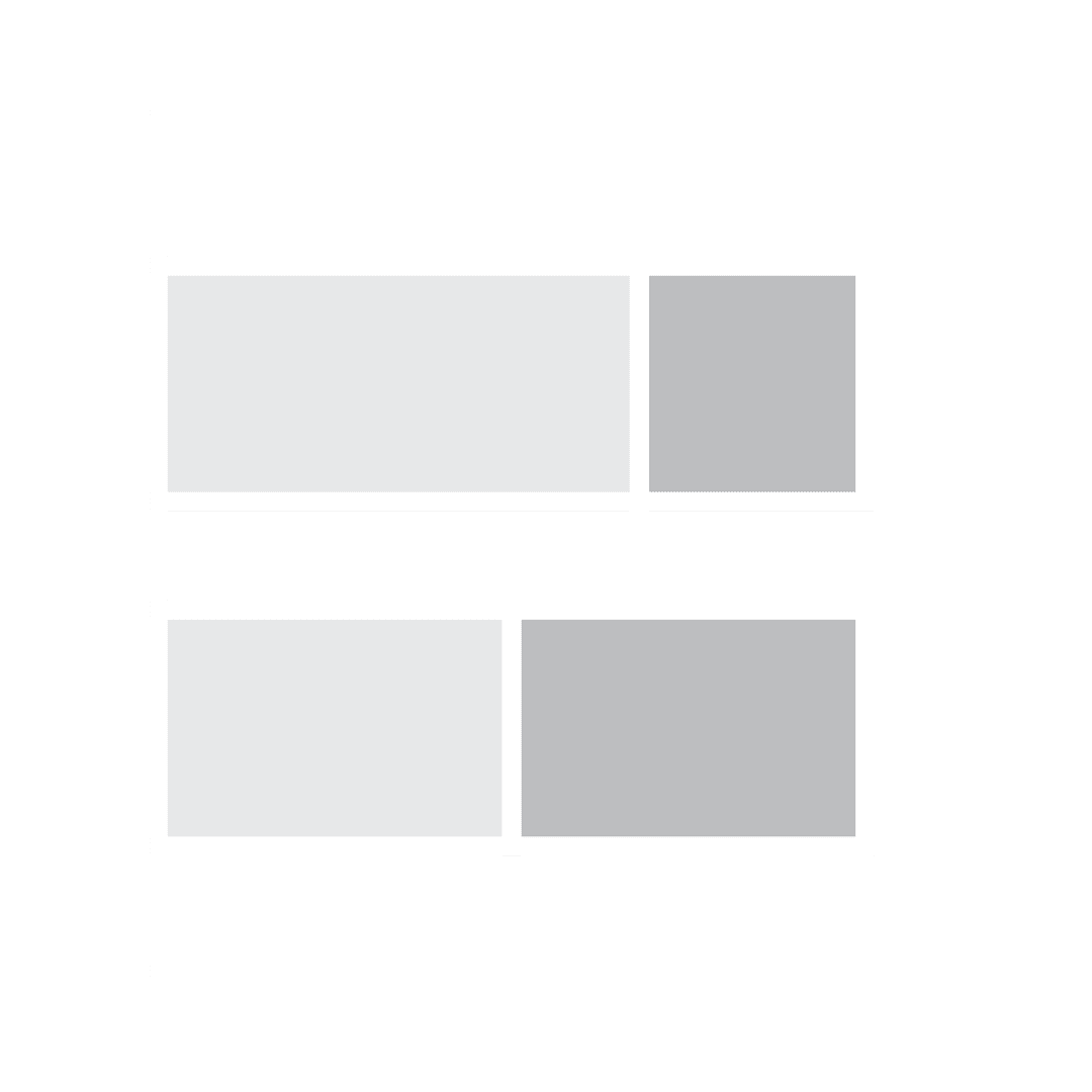 Minimalist Grey Bar Charts on Transparent Background
