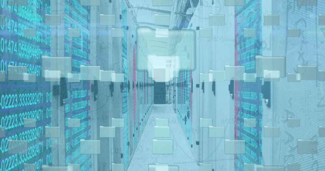 Digital Cybersecurity and Data Management in Server Room