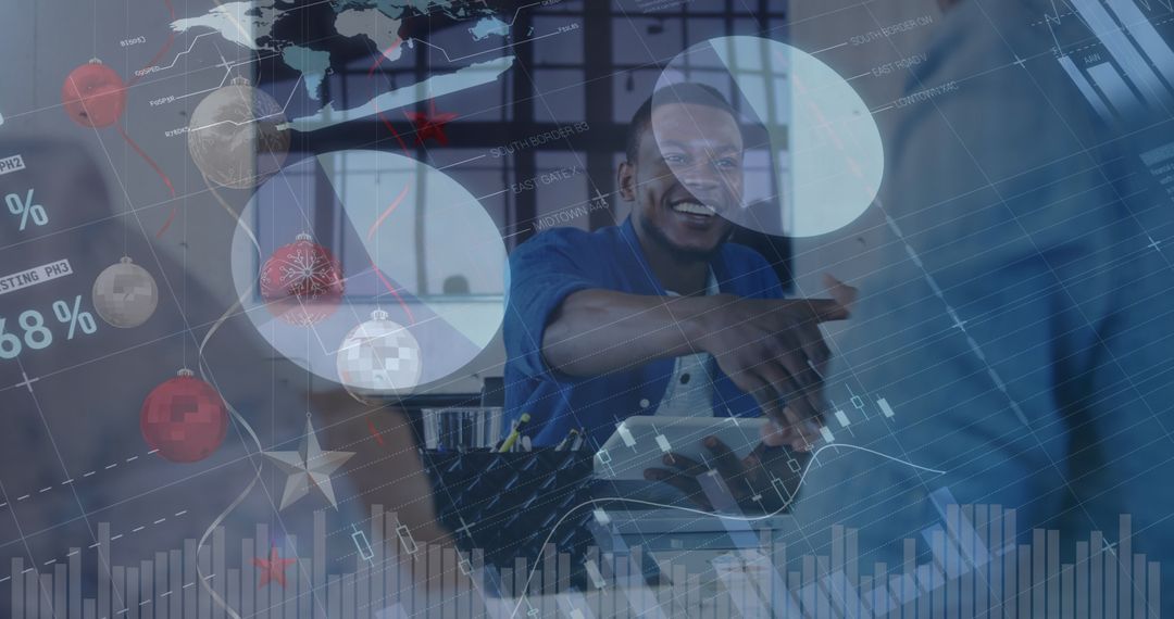 Diverse Business Collaboration Amidst Digital Data