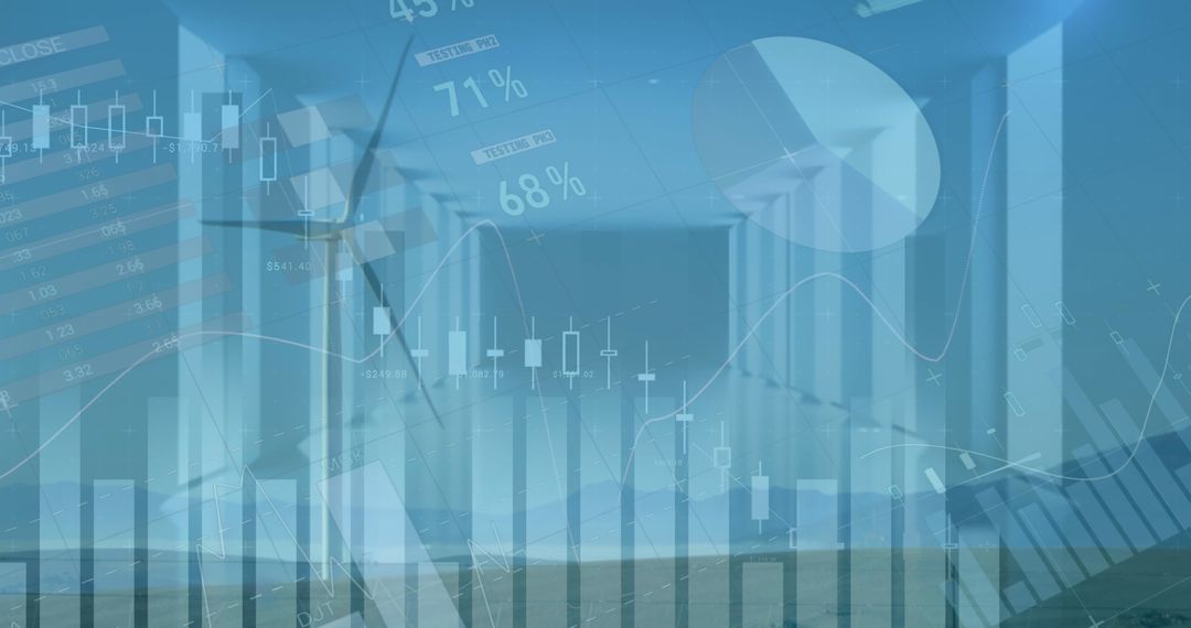 Digital Overlay of Data Analytics and Sustainable Energy Concept