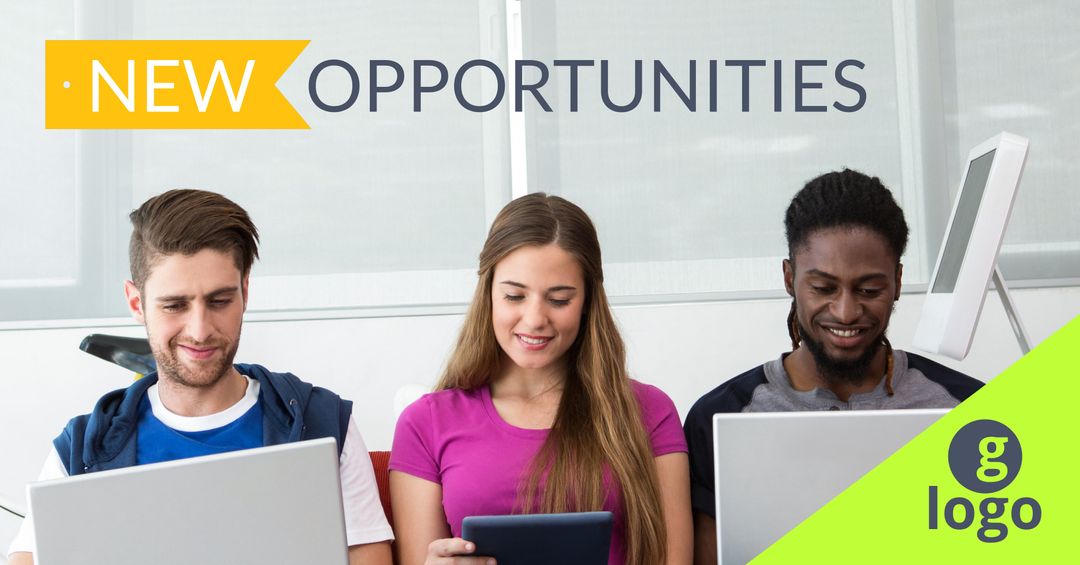 Diverse Group Embracing Technology for New Opportunities