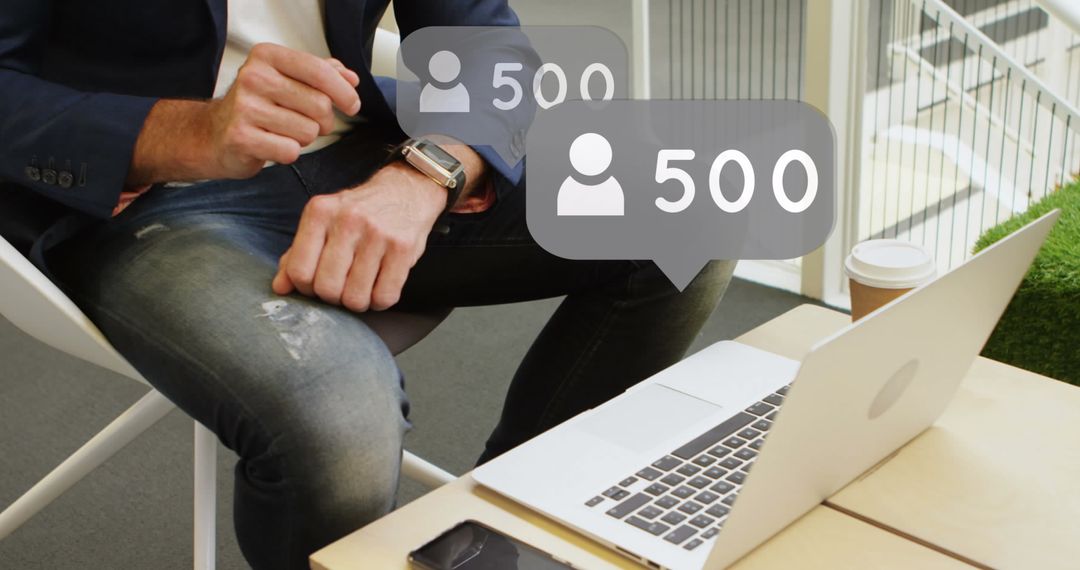 Professional Engaging with Digital Social Media Network Icons