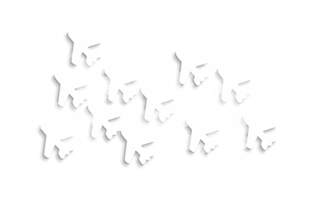 Airplane Symbols on Transparent Background for Travel Concepts