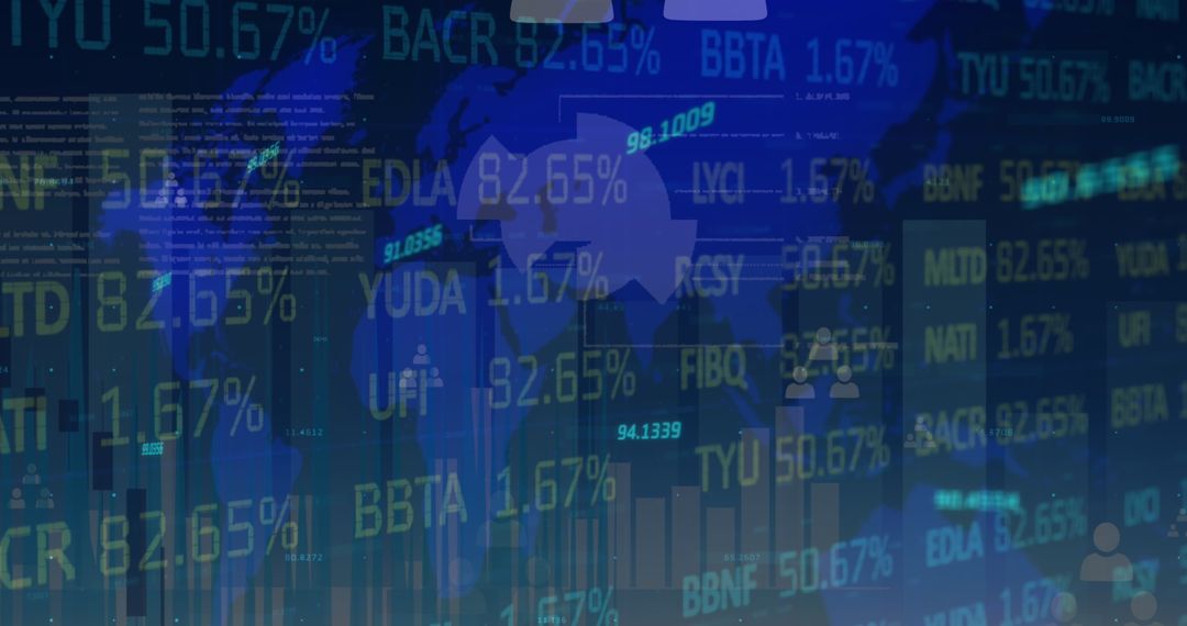 Global Financial Data Analysis with Digital Interface Elements