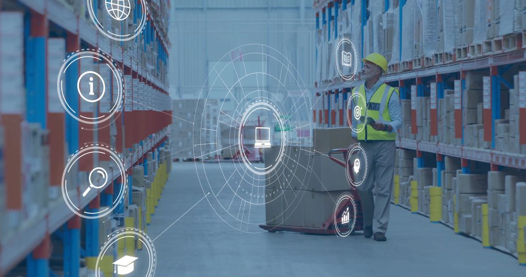 Warehouse Inventory Management with Augmented Reality Icons