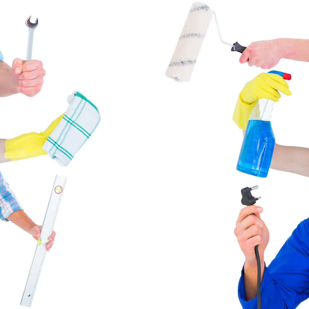 Hands Holding Tools on Transparent Background for Renovation and Repair - Download Free Stock Images Pikwizard.com