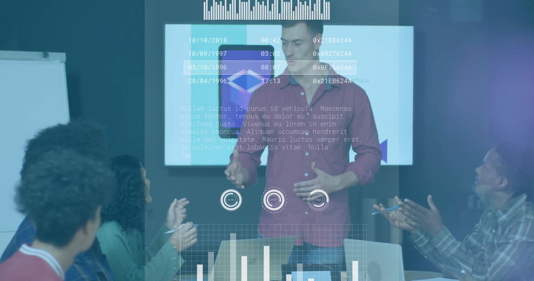 Team Presentation With Interactive Digital Interface